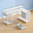 L Shaped Desk with Monitor Stand and Drawers, Gaming Desk with RGB LED Lights &Power Outlets-1128453328-1128453331