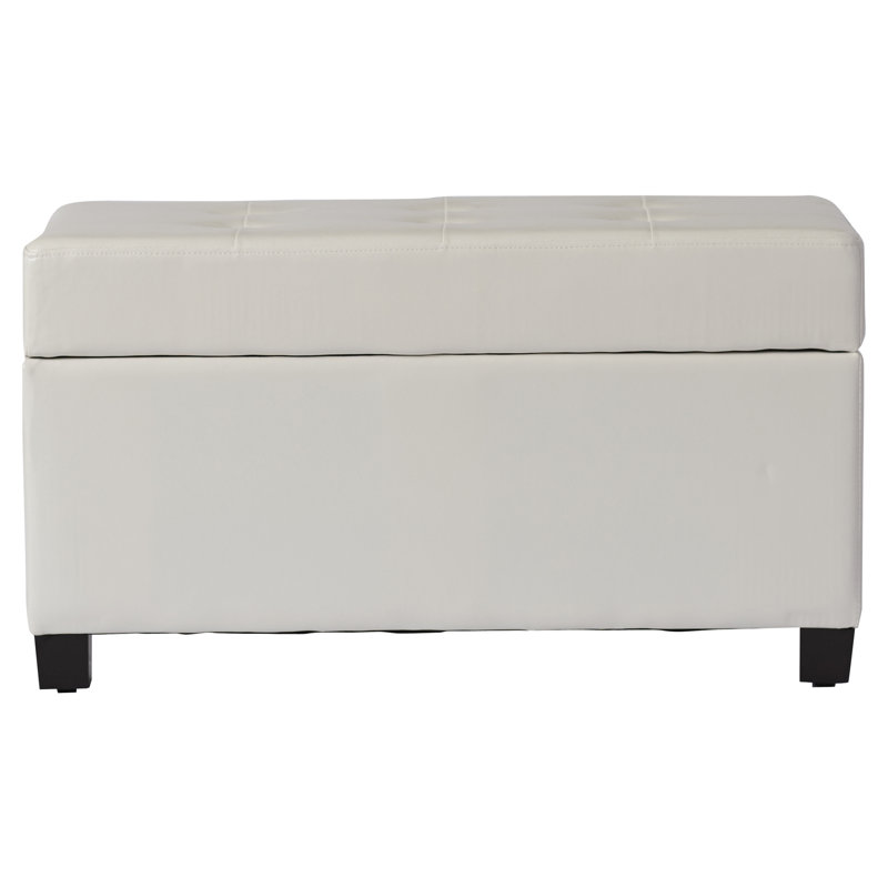 Ottoman de stockage, blanc