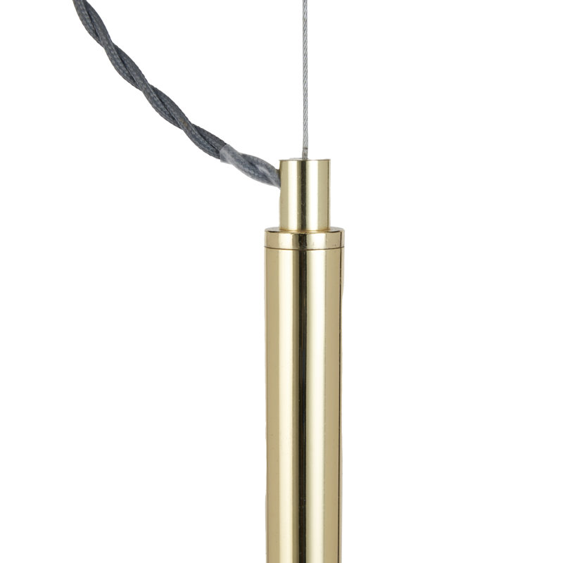 Bautz 1 - Light White/Gold Dome Pendant