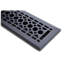 Couvercle de ventilation en nid d'abeille en fonte avec registre Madelyn Carter - registre de plancher et de mur - noir-65530863-65530848