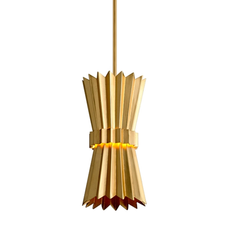 Moxy 1 Light Pendant, Gold Leaf