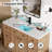 Jadaya 48 Inch Single Sink Bathroom Vanity Set With Resin Sink Top, Assembly Required-239840956