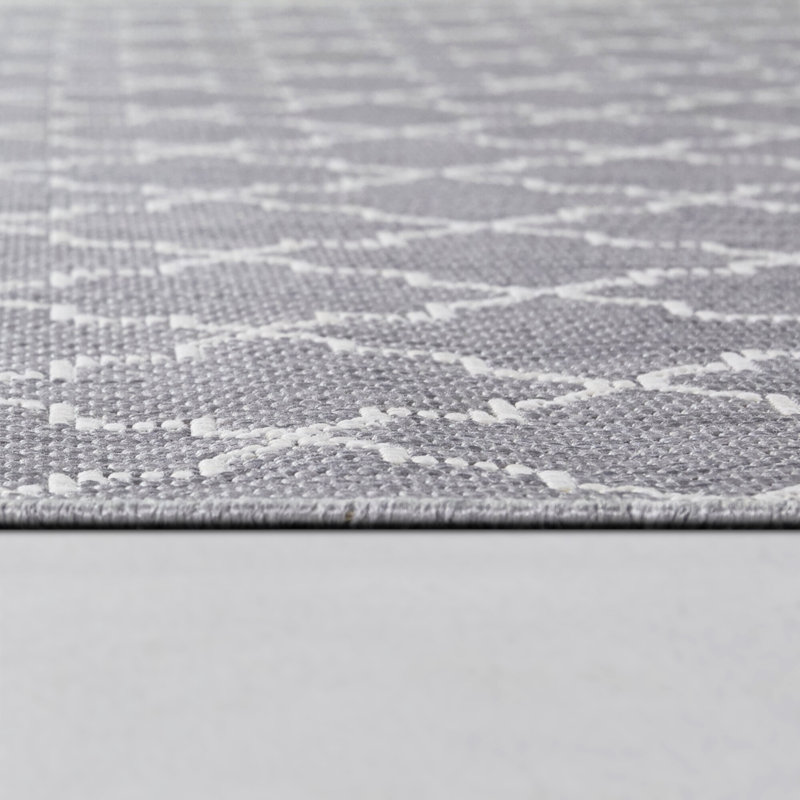 Tapis intérieur / extérieur rectangulaire Kaedon, Rectangle 7 pi 10 po x 10 pi
