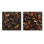 «Brown Sable Leaves I» - décoration murale feuilles - art mural traditionnel 2 pièces-1227043027-1227043024-1227043038