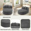 Chaise moderne à compression avec 2 coussins de soutien-1594642874
