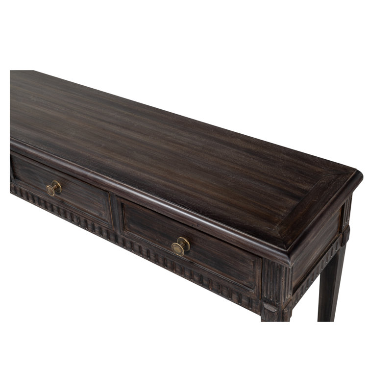 Details 78'' W Solid Wood Console Table