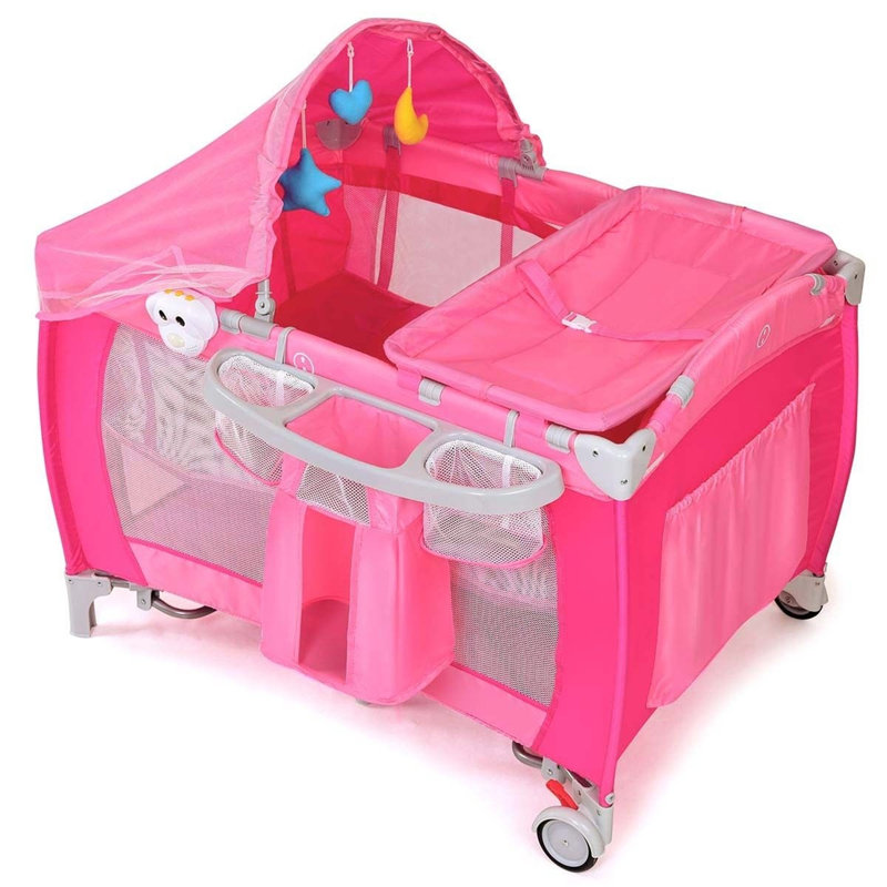 Panier Moïse pliable, Rose