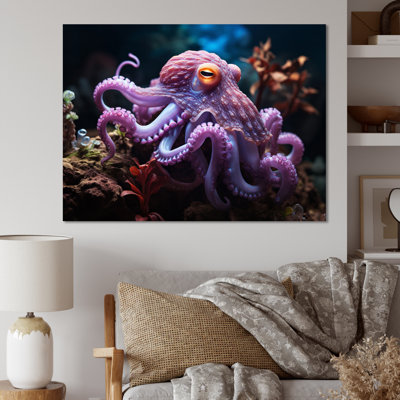 " Purple Octopus Mystical Encounter "