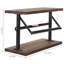 Metal and Wood Freestanding Paper Towel Holder