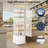 10 Cu Ft Commercial Display Refrigerator, Glass Door Fridge with Wheels & LED