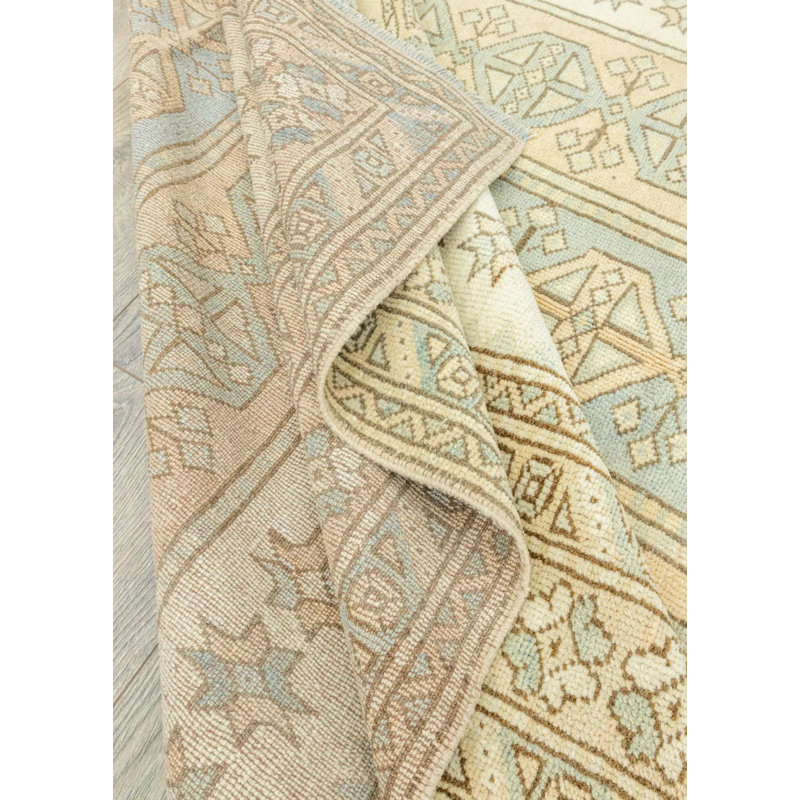 Tapis en laine à motif géométrique Asher