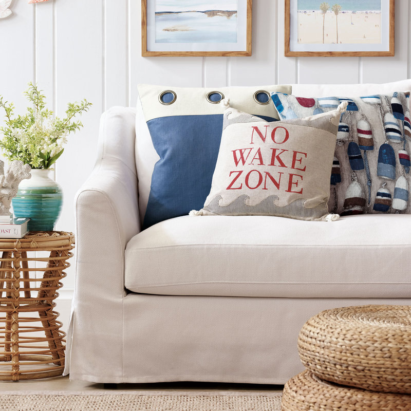 Maritime Square Pillow Cover & Insert, Polyester