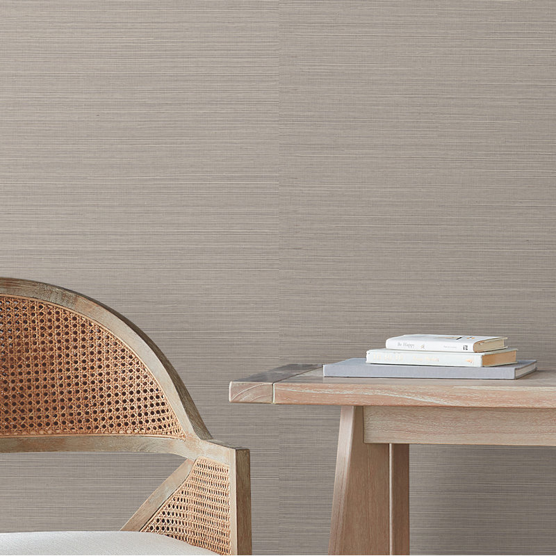 Papier peint en peluche et sisal Weatherhill, Gris