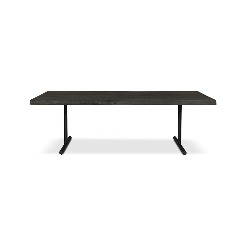 Colin Dining Table T Base, Ebonized, Black, 29.75"H x 79"L x 40"W