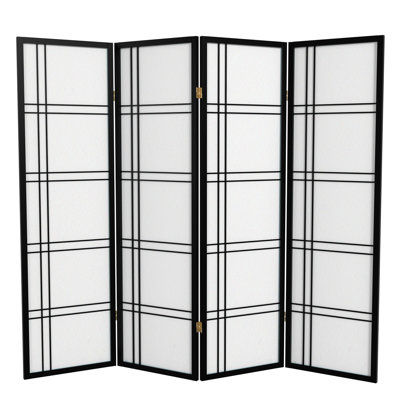 70.5" Tall Double Cross Shoji Panel Room Divider