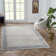 Hampshire Classic Floral Filigree Two Million Point Blue Rug with High-Low Texture