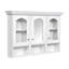 Armoire de salle de bain murale, armoire de rangement avec 3 tablettes réglables et 3 compartiments ouverts
