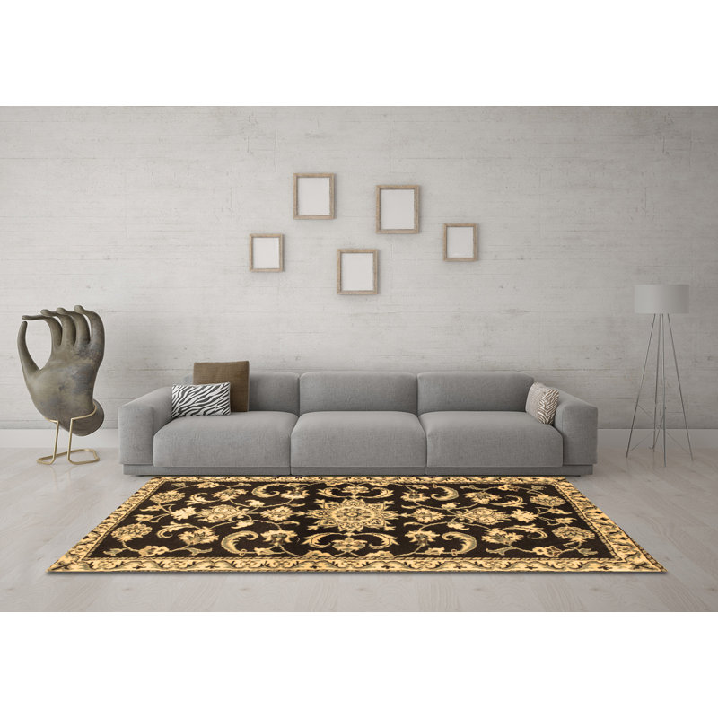 Llerena Performance Oriental Indoor Rug, Square 6'
