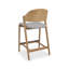 Upholstered Counter Stool with Solid Wood Frame-342945162