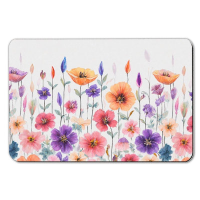 Tapis de bain Charmant Wildflower Field, 36 X 24