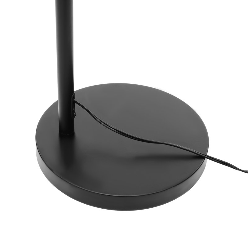 Lampe sur pied 68,9 "de hauteur style bohémien à hauteur réglable E26, interrupteur au pied