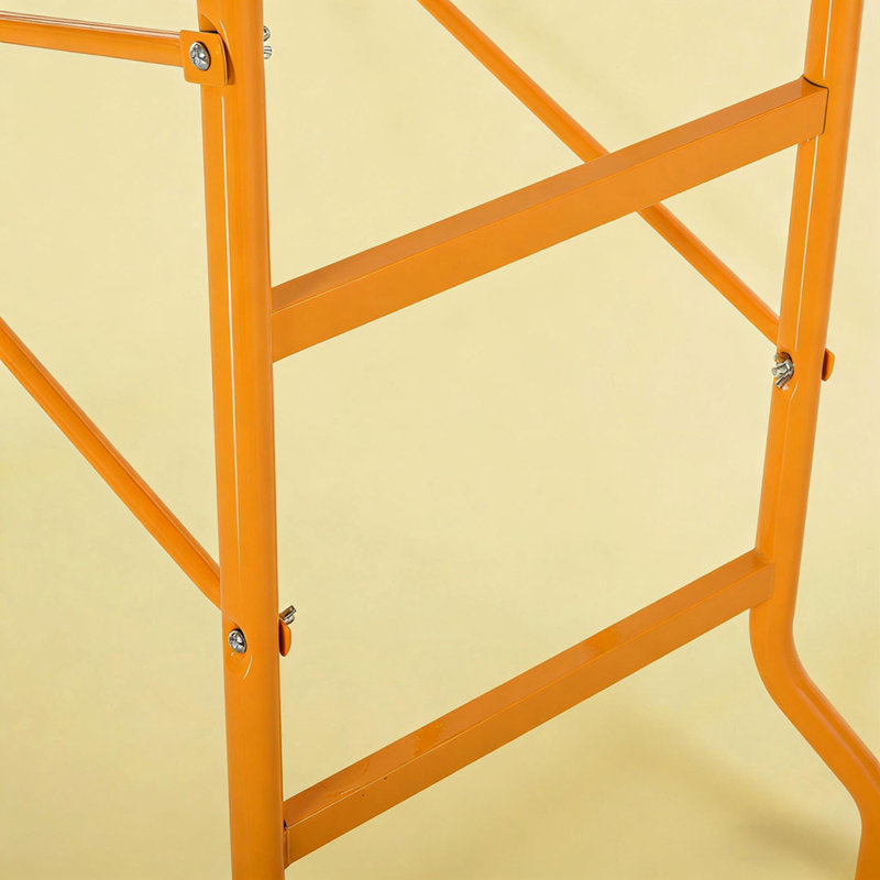 4-Step Steel Scaffold with Wheels