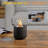 Tabletop Fireplace, Mini Concrete Ethanol Fire Bowl With Lid, Burns Up With Liquid Alcohol And Solid Tablet Alcohol-442519128
