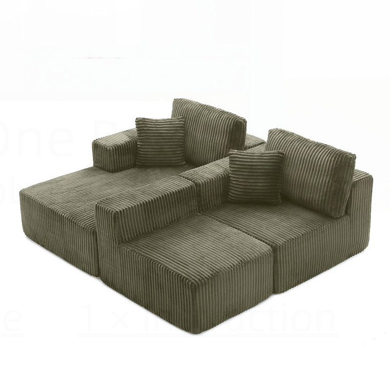 Canapé modulaire modulaire, canapé modulaire Cloud avec assise profonde, canapé en L moderne pour le salon et la chambre à coucher, aucun assemblage requis