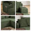 Canapé modulaire à compression en U 134 pièces 3 pièces en velours côtelé avec ensemble de méridienne et porte-gobelet et poche latérale, sans assemblage requis-368606262
