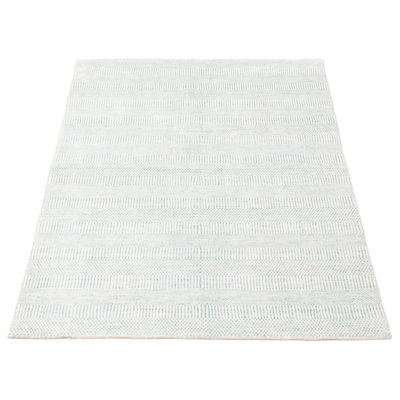 Tapis bleu clair unique 4 pi 1 po x 6 pi Lynnwood