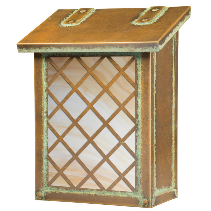 Boîte aux lettres murale Milania, Vert nouveau, Miel