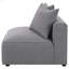 Chaise sans accoudoirs avec coussin décoratif Amherst Grey (un seul siège)-1319477720
