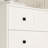 Chest Of Drawer with 5 drawers white color farm door