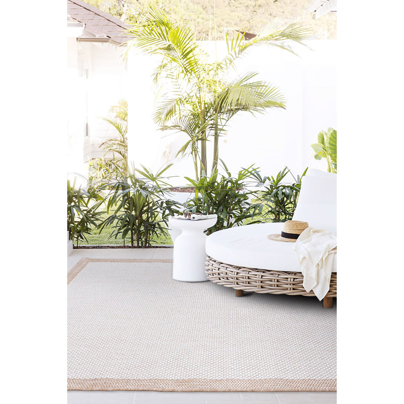 Luxueux tapis écru (50 x 80 pouces), 100% polypropylène, 1,2 lb par pied carré | Tissé à la machine, hauteur des poils: 0,1 po | Facile à nettoyer avec l'aspirateur et le détachant, idéal pour le décor du salon et de la chambre à coucher