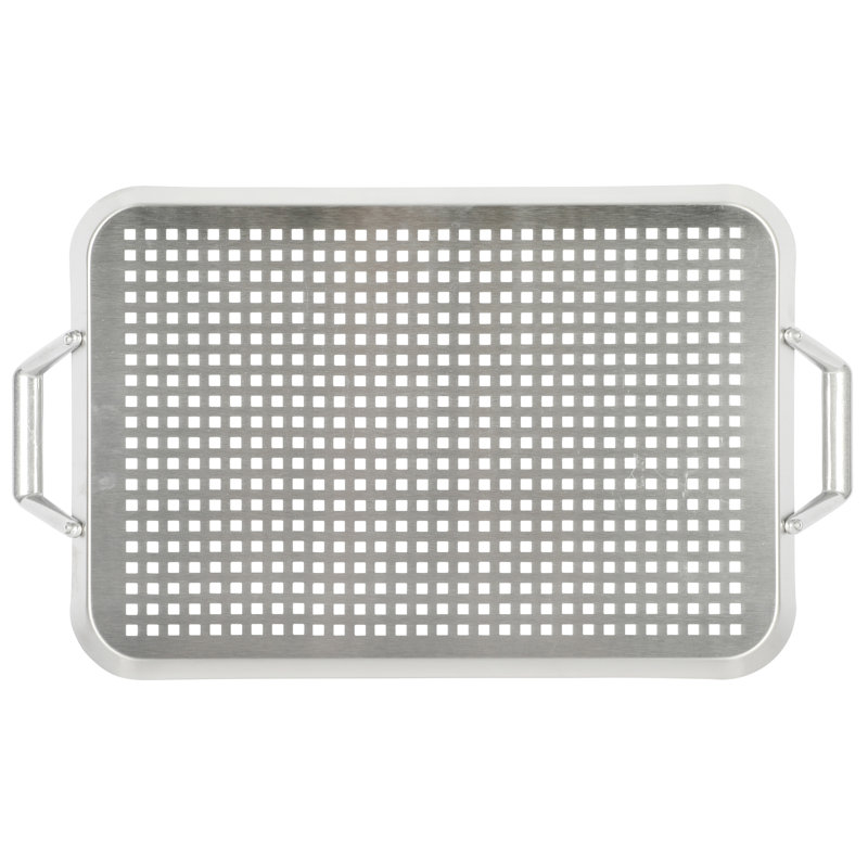 Amber 17in x 12in Silver Cast Aluminum BBQ Grill Topper