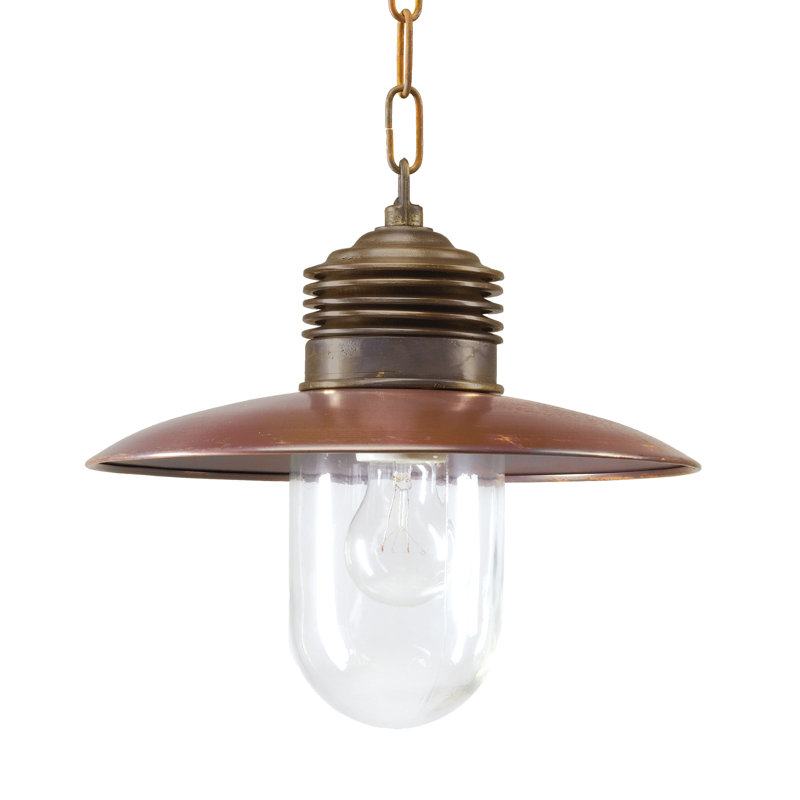 Ampere 1 - Light Bronze/Copper Dome Pendant