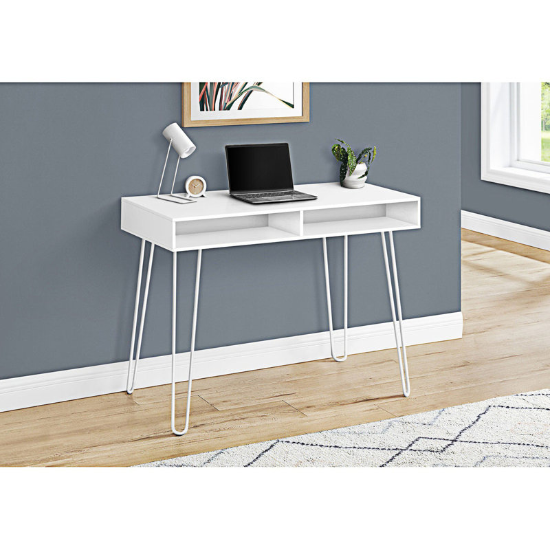 Bureau d'écriture, bureau d'ordinateur, Blanc