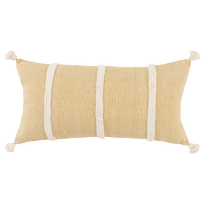 Tassels Cotton Reversible Throw Pillow