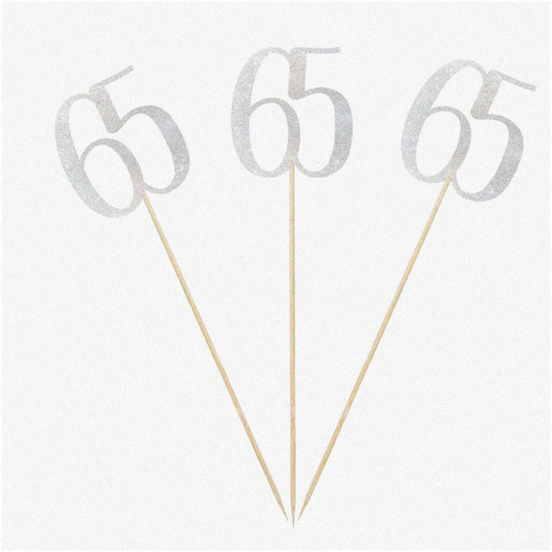 33rd Birthday Glitter Number Centerpiece Kit