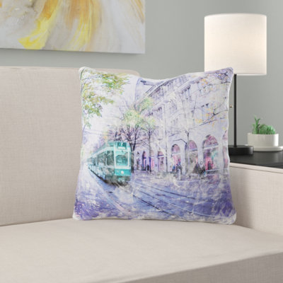 Coussin décoratif aquarelle Ranier