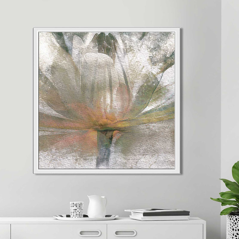 " Lily Light " by Mike Calascibetta, 31.5" H x 51.5" W x 2" D, White Floater Frame