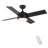 44 In Intergrated LED Ceiling Fan Light With White Blade-322044303-322044302