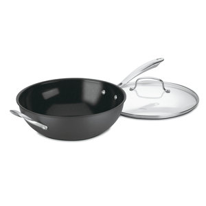 Cuisinart 12" Stir Fry Wok, ( Glass Cover broken )