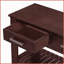 Table basse vintage en MDF + pin pour vestibule, 4 tiroirs, 2 tablettes, beaucoup de rangement et amp; Assemblage facile-825106424