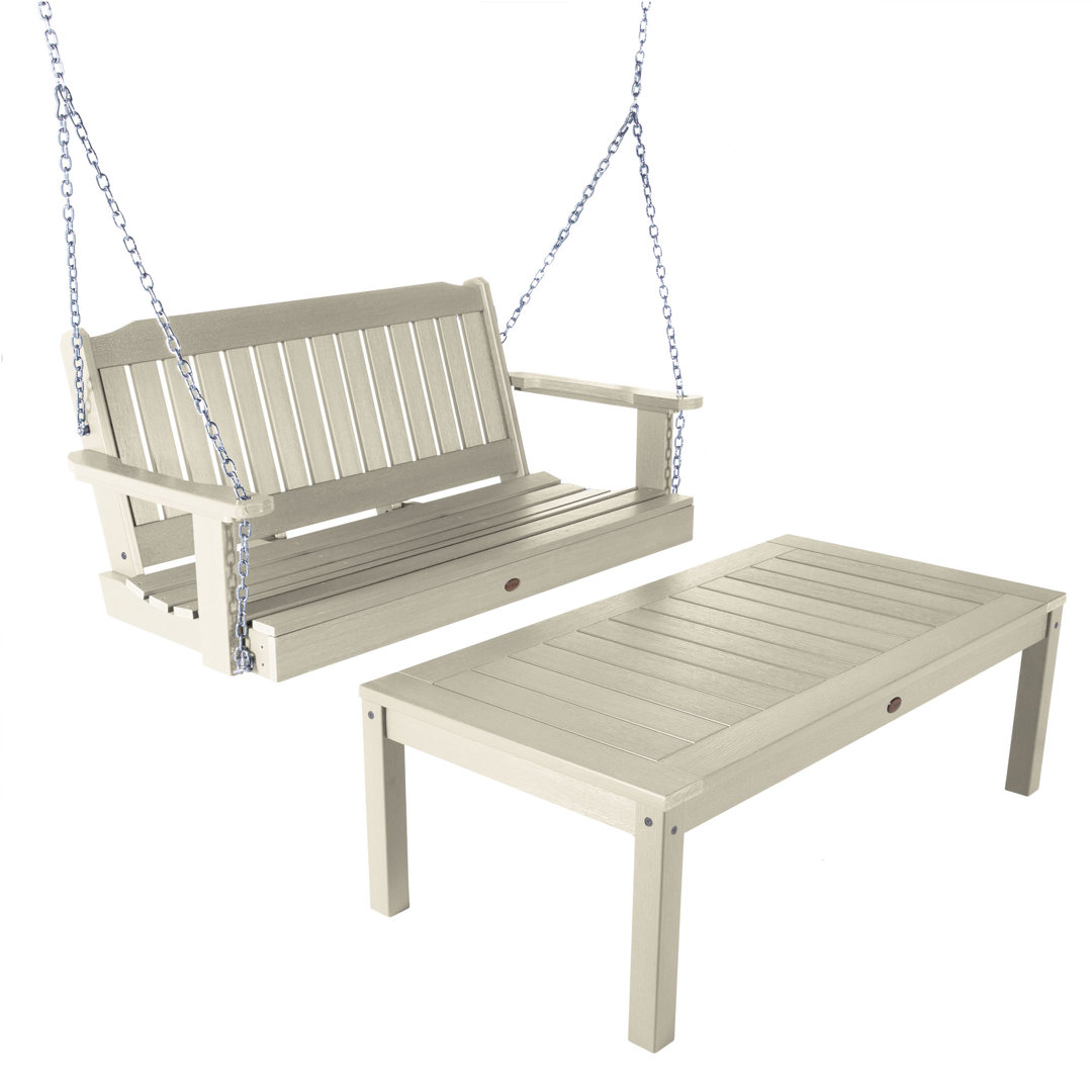 Arbnora 2 Person Porch Swing Lark Manor™ Color: Whitewash