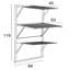 68cm Wall Mounted Clothes Rack