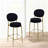 2-Pack Modern Velvet Bar Stools-80488502