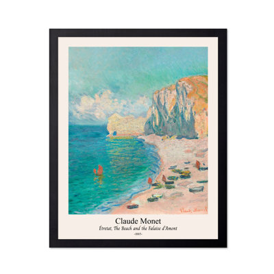 Claude Monet - Plage et Falaise d'Amont