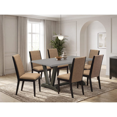 Acacia Solid Wood Dining Set