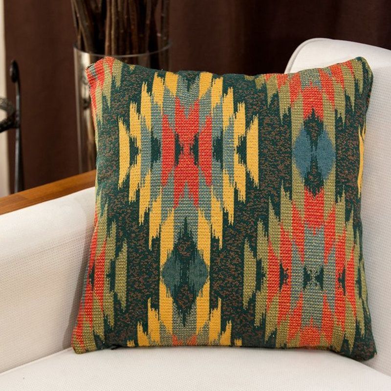 Housse et insert de coussin carré en mélange de coton Dmetrius Euro
